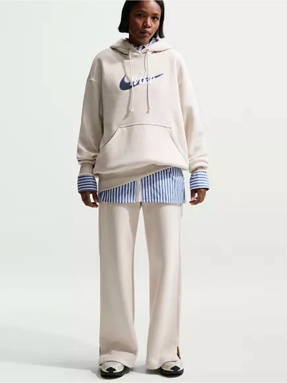 Nike Women's Beige Wide-Leg Pants